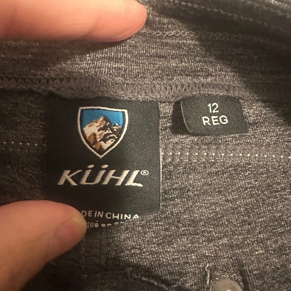 Kuhl Mova Pants Womens Size 12R Straight Leg Pull On Low-Rise Stretch Gray - Picture 7 of 13